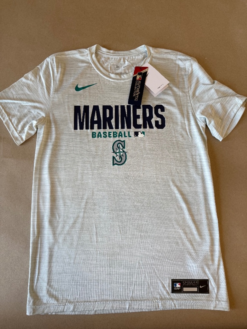 NWT Nike Dri Fit Authentic Collection Seattle Mariners Size Men's S